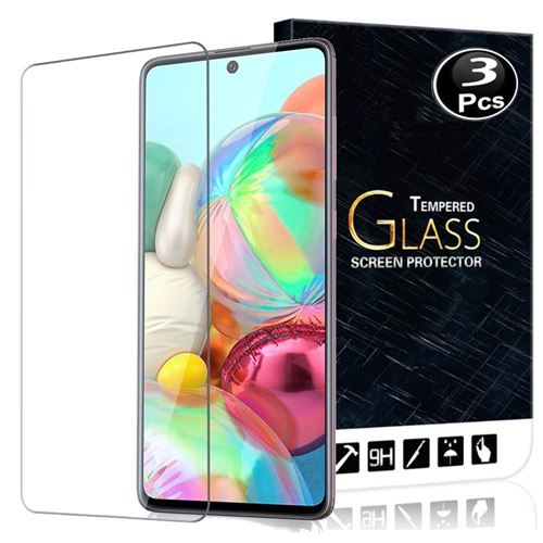 Vitre protection ecran pour Samsung Galaxy Note10 Lite Verre trempé incassable lot de [X3]