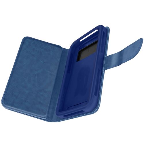 Etui Universel Smartphone Housse Portefeuille 6 Porte-carte bleu Taille 3xl