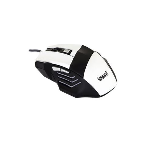 Souris Optique iggual IGG315026 STORM 2400 dpi 7 D USB Blanc