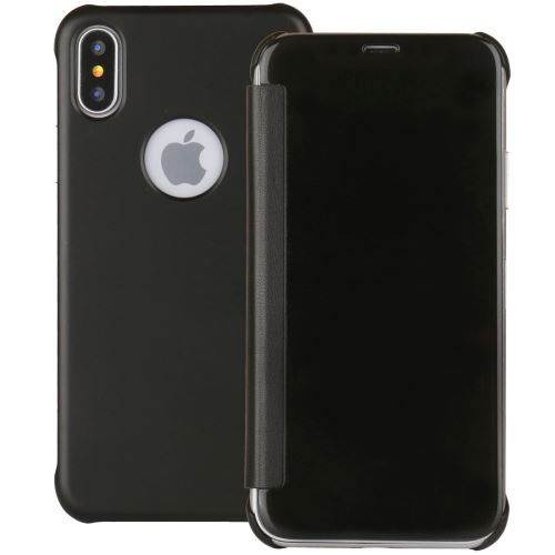 iPhone X Housse Etui Cuir PU Noir Effet givré ALS48450