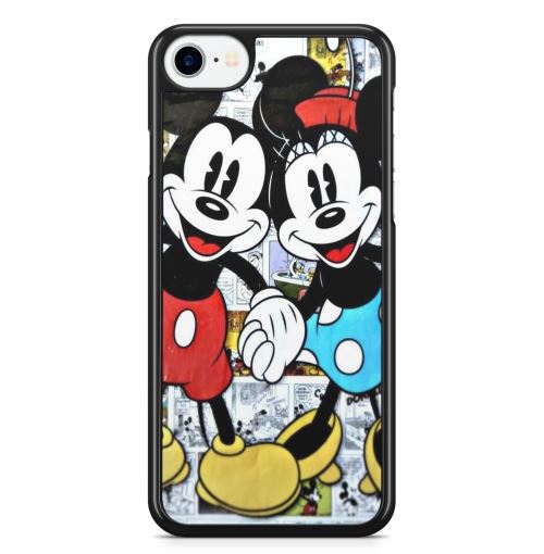 Coque Fifrelin Noire pour iPhone XS MAX Mickey Minnie Vintage Collage Disney