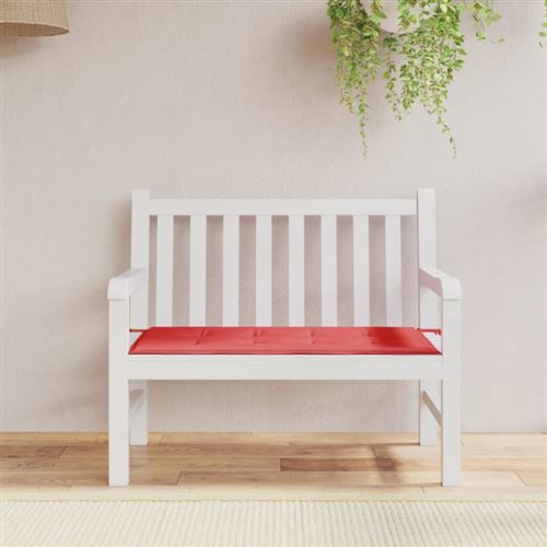 Vidaxl Rouge Coussin De Banc De Jardin 100X50x3 Cm Tissu Oxford - Image 1