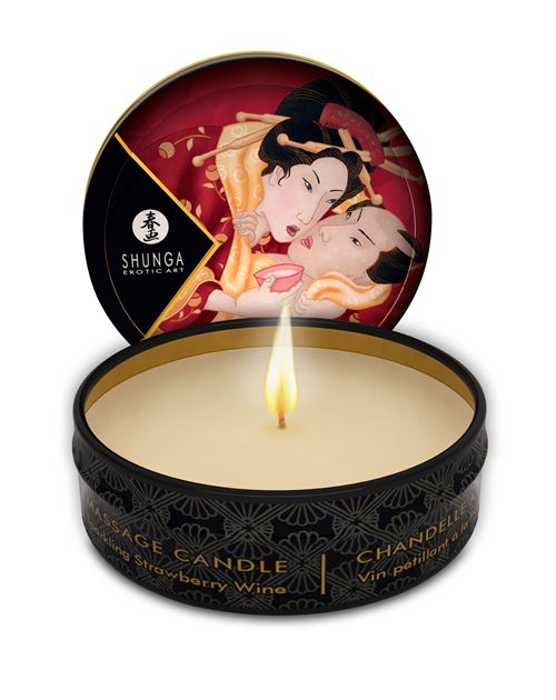 SHUNGA Mini Bougie De Massage Lueur Et Caresses - Romance, Vin