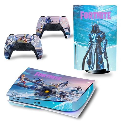 Autocollant Stickers de Protection pour Console Sony PS5 Edition Standard - - Fortnite (TN-PS5Disk-4300)