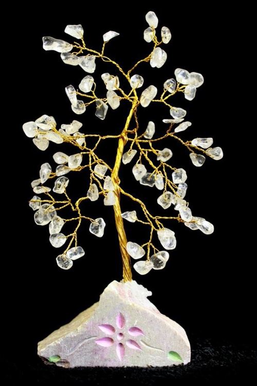 Arbres à gemme d'Inde Cristal de roche - 80 Pierres