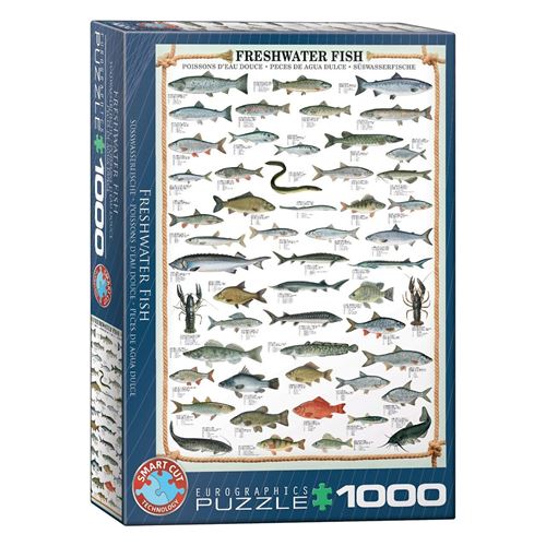 Freshwater Fish 1000-Piece Puzzle