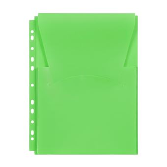 Pochette perforée A4 Pochette plan Viquel Polypropylène Vert - Pochette  papier et sac cadeaux - Achat & prix