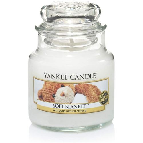 Yankee Candle bougie moyenne jarre, « Couverture douce »