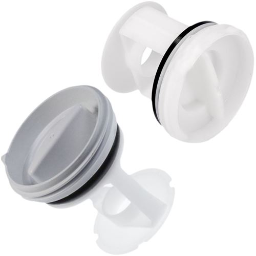 Bouchon lave linge Whirlpool Lot de 2 bouchons filtres de vidange lave-linge 484000000966, 00635377 laden, proline, ignis, balay, bauknecht, siemens, constructa, bosch, whirlpool