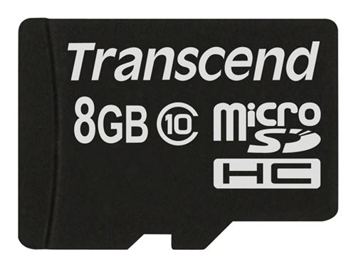 Transcend Premium - carte mémoire flash - 8 Go - microSDHC