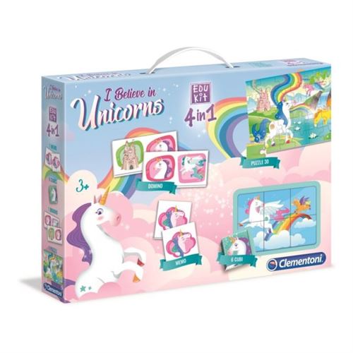 Clementoni Edukit 4 En 1 - Thème Licornes