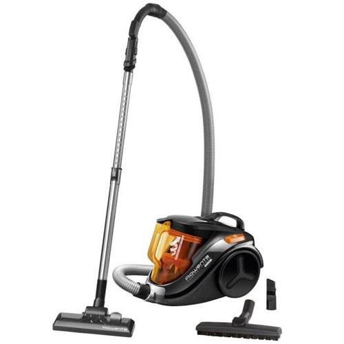 Rowenta, Aspirateur Sans Sac, Puissant, 750 W, 1,5 L, Accessoire Spécial Parquet, Compact Power Cyclonic Parquet Ro3753Ea