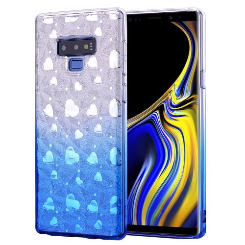 Galaxy Note9 Coque Protection Tpu Cœur Degradé Brillant Bleu Als90736