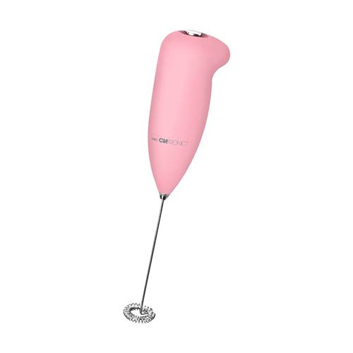 Clatronic MS 3089 Mousseur à lait électrique et Mousse Froide pour Café Crème Rosa