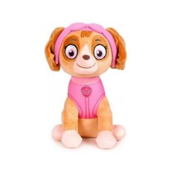Peluche pat patrouille stella 27 cm chien assis - peluche paw patrol enfant - ref:7183b - 1