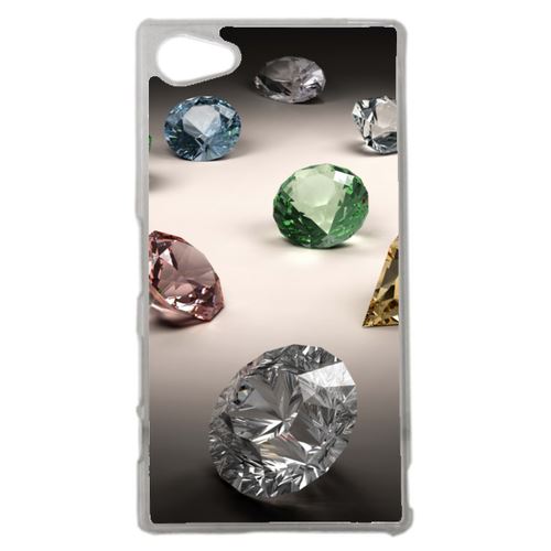 Coque Diamants Compatible Sony Z5 Compact Transparent