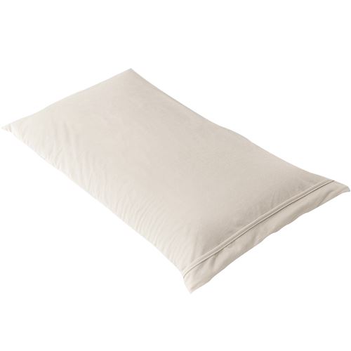 FRESH - Taie d'Oreiller 65x65cm Beige Imperm&eacute;able et Respirante -