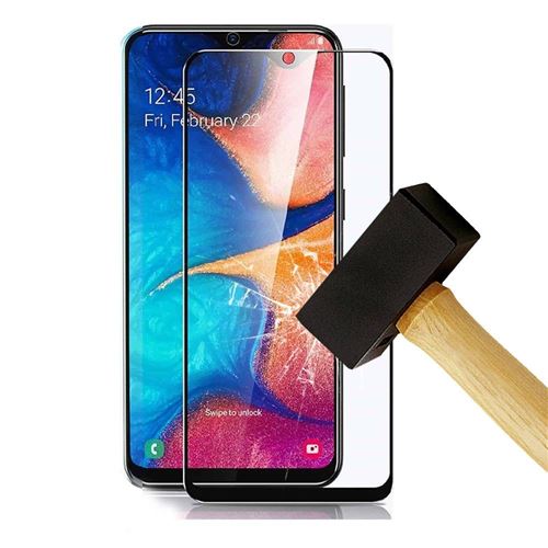 Film verre trempé 4D Noir compatible Samsung Galaxy A20 Galaxy A30 Galaxy  A50 - Protection d'écran pour smartphone - Achat & prix