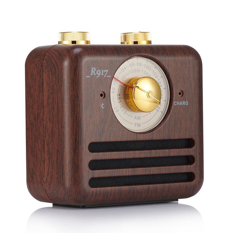Radio Vintage Radio Dab-Dab+-Fm Caméra Rétro Mini Haut-Parleur Bluetooth Mignon Nostalgique 3D
