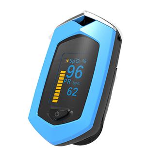 Oxymètre de pouls doigt rechargeable USB -Bleu - Oxymètre de pouls à la Fnac