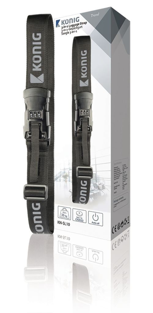 König KN-SL10 Etui Strap avec échelle intégrée et fente noire