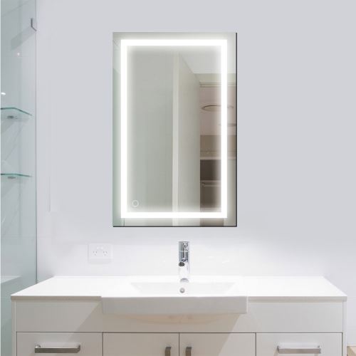 Miroir LED Lampe de Miroir Éclairage Salle de Bain Miroir Lumineux Verre Trempé 24W- 1000*60mm