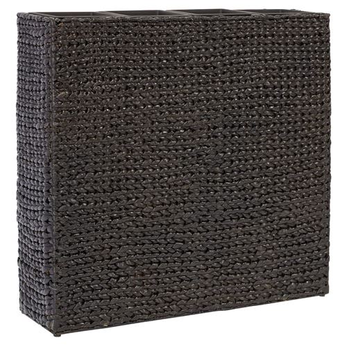 vidaXL Jardinière avec 4 pots Jacinthe d'eau Noir