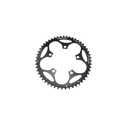 Plateau route diam 110 exter 46dts noir alu 5083 strong 10/9v. 5 branches