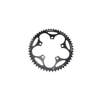 Plateau route diam 110 exter 46dts noir alu 5083 strong 10/9v. 5 branches - 1