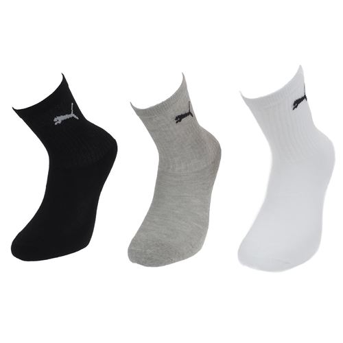 Chaussettes Puma Chaussettes Puma Crew jr grs/blc/nr x3 Blanc taille : 35-38 réf : 52620 Blanc taille : 35-38 réf : 52620