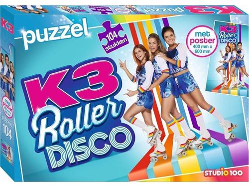 Studio 100 casse-tête K3 Rollerdisco filles 104 pièces