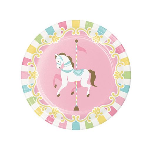8 assiettes carrousel 18 cm