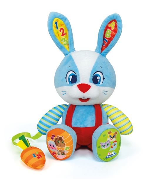 Clementoni figure d'activité Lapin parlant Lillo32 cm bleu