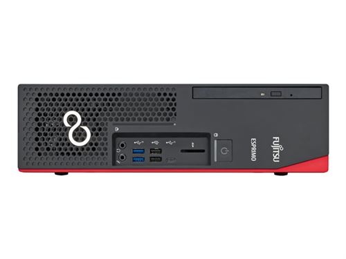 Fujitsu ESPRIMO D738/E94+ - SFF - Core i5 8500 / 3 GHz - RAM 8 GB - SSD 256 GB - NVMe - DVD SuperMulti - UHD Graphics 630 - GigE - Win 10 Pro 64 bits - monitor: geen