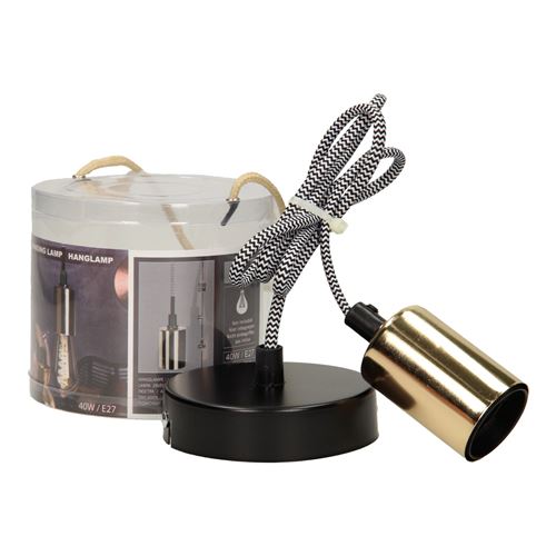Lampe suspendue or