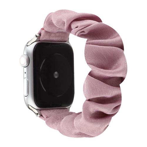 Bracelet en tissu élastique élégant pour Apple Watch Series 6/ SE/ 5/ 4 40mm - Rose