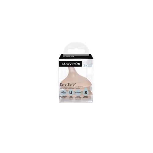 LOT DE 2 TETINES POUR BIBERON ANTI-COLIQUE Zerø.Zerø Débit Lent/S