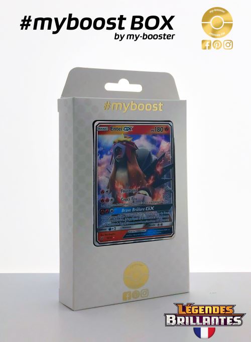 Coffret #myboost ENTEI GX 10/73 - Soleil et Lune 3.5 Legendes Brillantes - 10 cartes Pokemon francaises