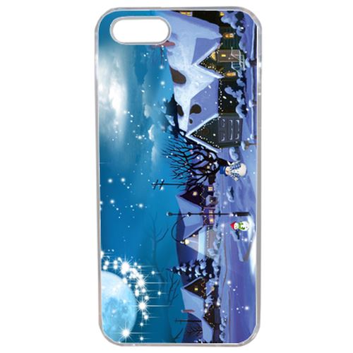 Coque Village Sous La Neige Compatible Iphone 5s Transparent