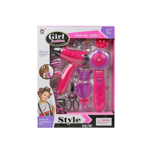 Kit de Coiffeur pour Enfant New Style Rose 118247