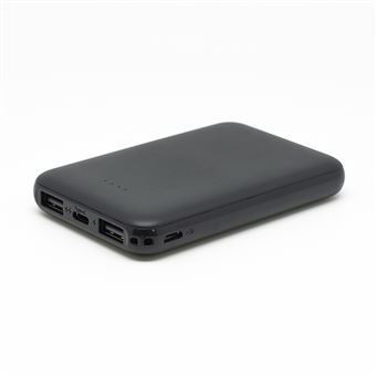Akashi - Banque d'alimentation - 5000 mAh - 2.1 A - 2 connecteurs de sortie (USB) - 1