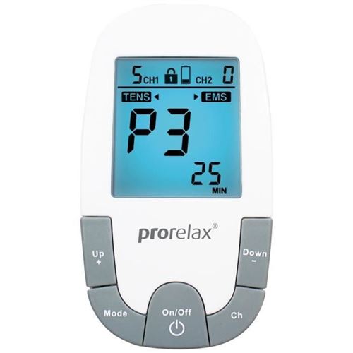 PRORELAX 85835 Mode traitement double effet TENS + EMS SUPER Duo Plus