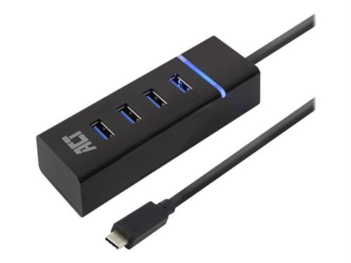 ACT - Concentrateur (hub) - USB-C - 4 x USB 3.2 Gen 1 - de bureau