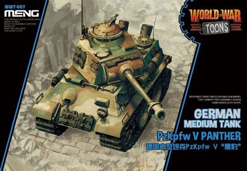 German Medium Tank Pzkpfw V Panther (cartoon Model)- E - Meng-model