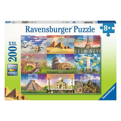 Non Communiqué Multicolore Puzzle 200 P Xxl - Les Monuments Du Monde