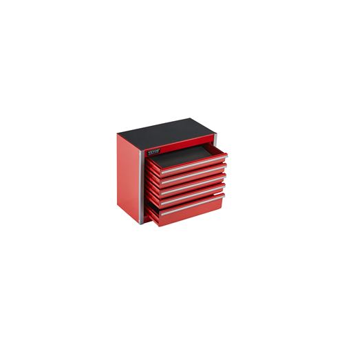 Non Communiqué Rouge Vevor Boîte Caisse Coffre Organisateur Outils En Métal 218 Mm 5 Tiroirs
