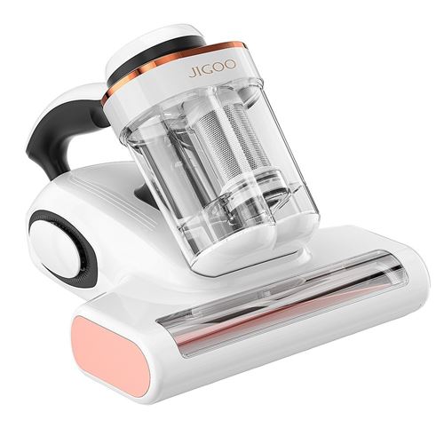 Aspirateur Intelligent Contre Les Acariens Jigoo J300 Double-Tasse Aspiration 13Kpa Capteur D'Acariens Rouleau-Brosse En Métal Air Chaud 55 ℃ Pour Lit Et Canapé