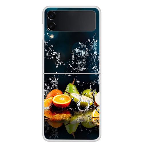 Coque Pour Samsung Galaxy Z Flip 3 Frusde Dessin Animé Peinture Multicolore-Fruit