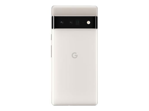 Google Pixel 6 Pro - 5G smartphone - double SIM - RAM 12 Go / Mémoire interne 128 Go - écran OEL - 6.7 - 3120 x 1440 pixels (120 Hz) - 3 x caméras arrière 50 MP, 48 MP, 12 MP - front camera 11,1 MP - blanc nuageux