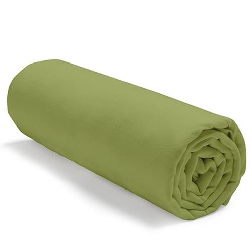 TODAY Drap housse jersey 100% coton - 140x190 cm - Bambou